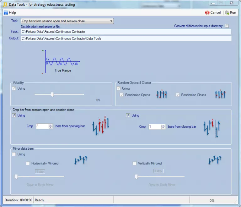 Data Tools for robustness and statistical analysis testing
