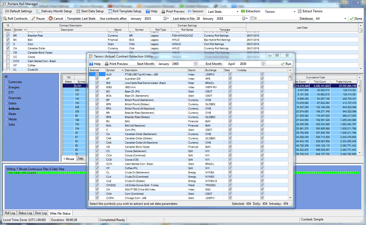 Extracting Tenors Data